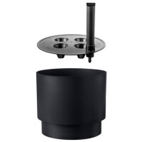 orthex Blumentopf PAULINA, Durchmesser: 400 mm, schwarz