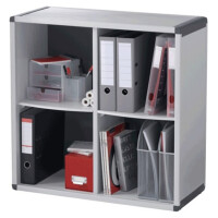 PAPERFLOW Büroregal, 4 Fächer, grau anthrazit