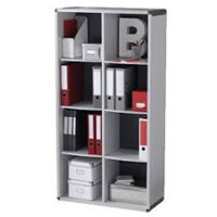 PAPERFLOW Büroregal, 4 Fächer, grau anthrazit