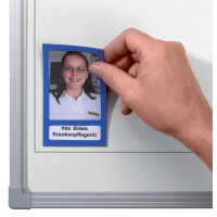 FRANKEN Magnet-Sichttasche, 72 x 115 mm, magnethaftend, blau