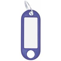 WEDO Schlüsselanhänger mit Ring, Durchmesser: 18 mm, blau