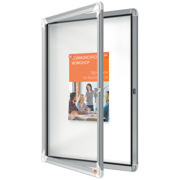nobo Schaukasten Premium Plus, Metall-Rückwand, 8 x DIN A4