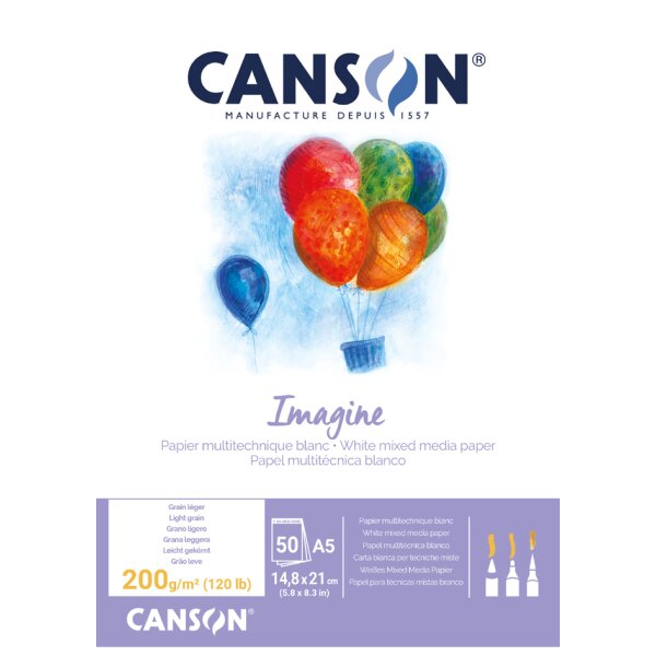CANSON Skizzenblock Imagine, DIN A5, 200 g qm