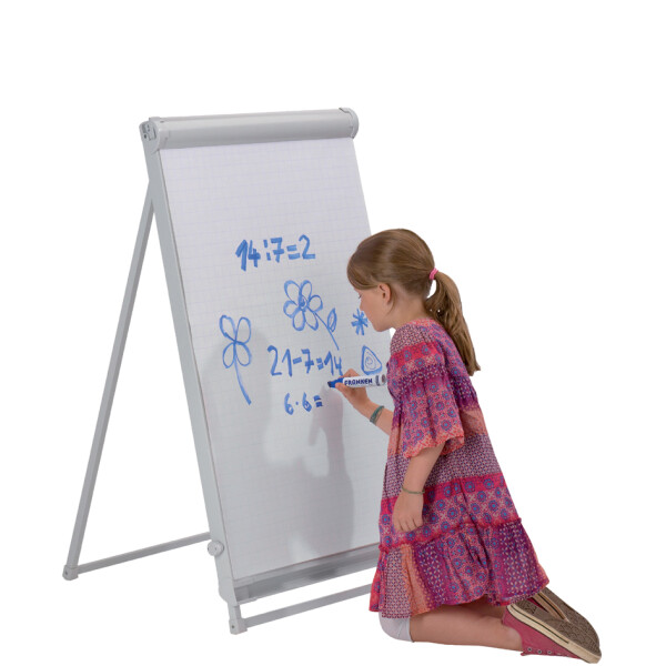 FRANKEN Flipchart PRO Deluxe Standard, 670 x 950 mm,hellgrau