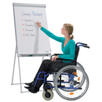 FRANKEN Flipchart PRO Deluxe Standard, 670 x 950 mm,hellgrau