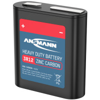 ANSMANN Zink-Kohle Flach-Batterie, 3R12, 4.5 Volt
