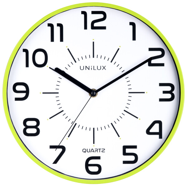UNiLUX Wanduhr Quarzuhr "POP", Durchmesser: 300 mm, schwarz