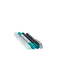 COPIC Marker ciao, 4er Set "Doodle Pack Turquoise"