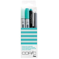 COPIC Marker ciao, 4er Set "Doodle Pack Turquoise"