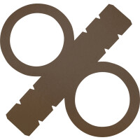 folia Laternen-Zuschnitt, aus Fotokarton, pink