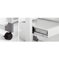 DURABLE PC-Arbeitsplatz SYSTEM Computer Trolley 75 VH