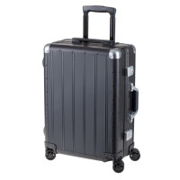 Alumaxx Reisetrolley, aus Aluminium, schwarz matt