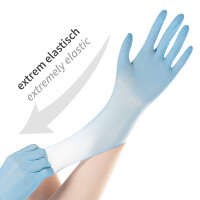 HYGOSTAR Nitril-Handschuh SAFE SUPER STRETCH, XL, blau