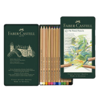FABER-CASTELL Buntstifte PITT PASTELL, 36er Metalletui