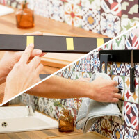 Pattex Montage Klebe-Strips, wieder ablösbar, gelb