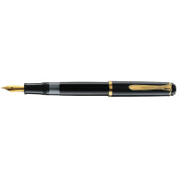 Pelikan Füllhalter M 200, schwarz, Federbreite: B