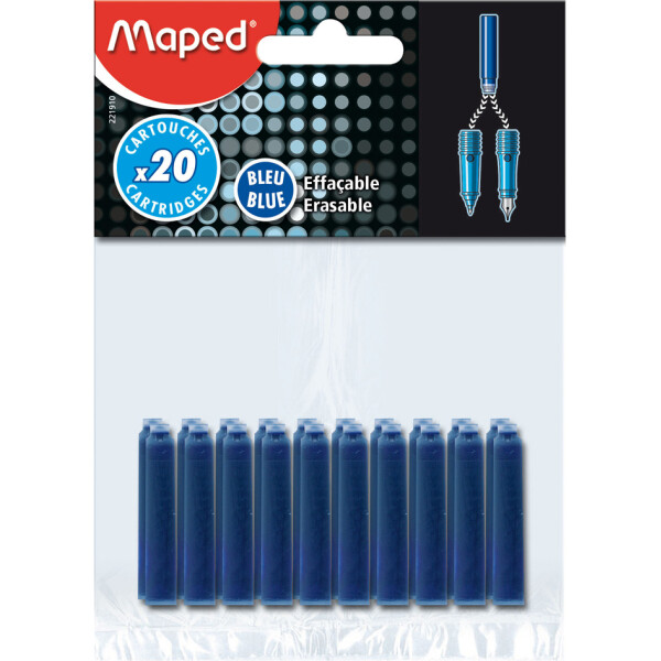 Maped Standard-Tintenpatronen, blau, im Blister