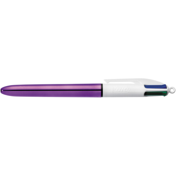 BIC Druckkugelschreiber 4 Colours Shine, farbig sortiert