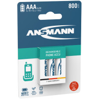 ANSMANN maxE NiMH Akku, Micro AAA, 800 mAh, 3er Blister
