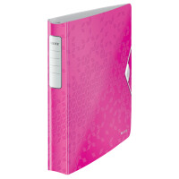LEITZ Ringbuch Active WOW SoftClick, A4, pink, 4 D-Ring
