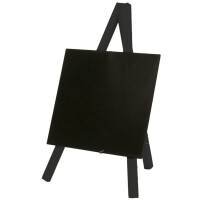 Securit Tisch-Kreidetafel MINI mit Staffelei, schwarz