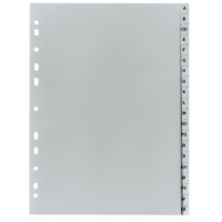 herlitz Kunststoff-Register, A-Z, A4 halbe Höhe,...