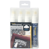 Securit Kreidemarker WATERPROOF LARGE, 4er Etui