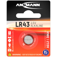ANSMANN Alkaline Knopfzelle "LR44", 1,5 Volt (V13GA)
