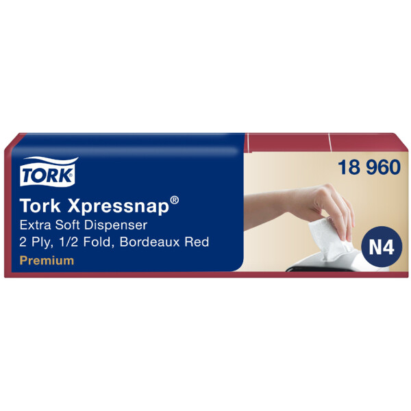 TORK Xpressnap Spender-Servietten, 213 x 330 mm, weiß
