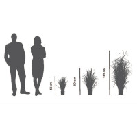 PAPERFLOW Kunstpflanze "Gras", Höhe: 1300 mm