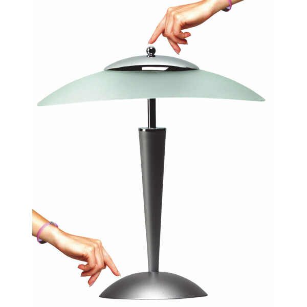 UNiLUX LED-Schirmleuchte CRISTAL, silber