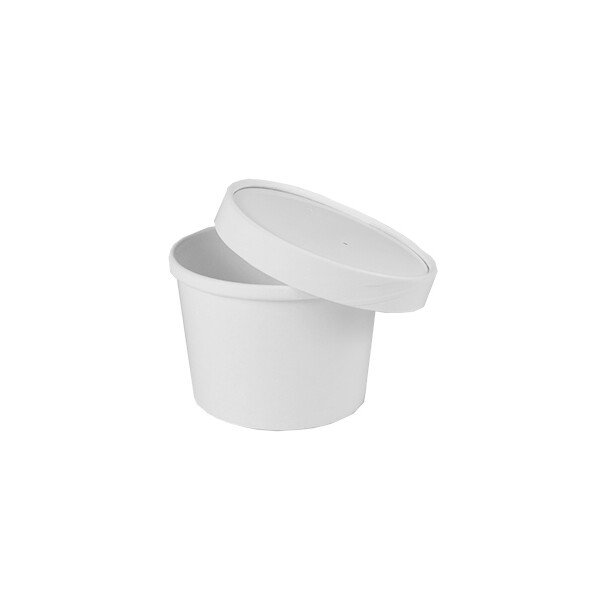 STARPAK Suppenbecher "To Go", Pappe, weiß, 350 ml