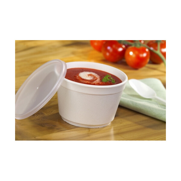 STARPAK Suppenbecher "To Go", Pappe, weiß, 350 ml