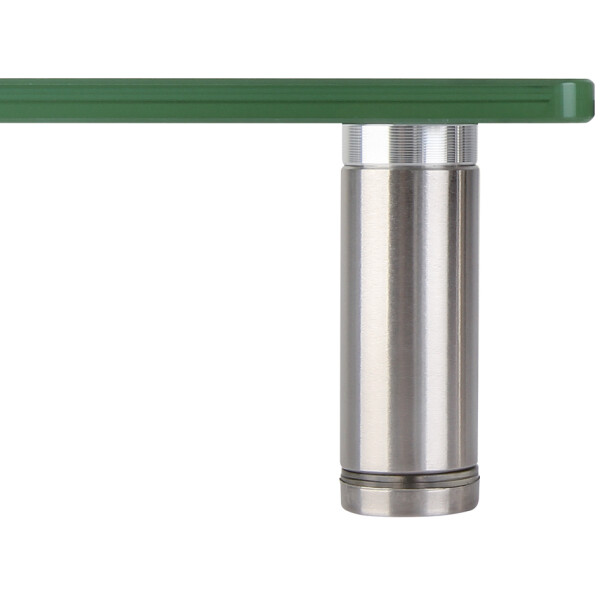 LogiLink Monitorst&auml;nder, extra breit, Stahl Glas, silber