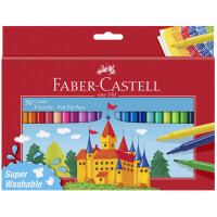 FABER-CASTELL Fasermaler CASTLE, 24er Kartonetui