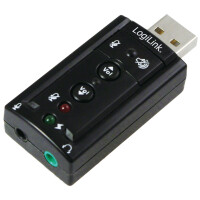 LogiLink USB 2.0 Audioadapter, 7.1 Soundeffekt