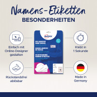 AVERY Zweckform Namensetiketten, 80 x 50 mm, Rahmen blau