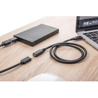 DIGITUS USB 3.1 Verlängerungskabel, schwarz, 0,7 m