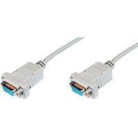 DIGITUS Null-Modem Anschlusskabel, 9-Pol Sub-D, 3,0 m