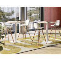 PAPERFLOW Stehtisch easyDesk, Durchmesser 600 mm, buche...