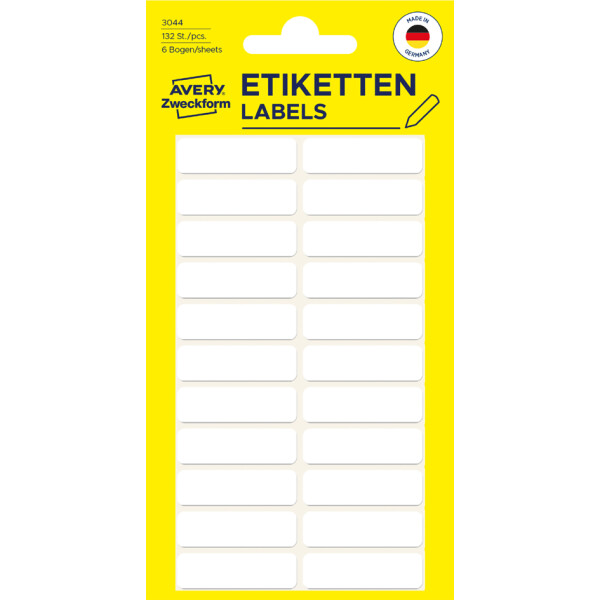 AVERY Zweckform Vielzweck-Etiketten, 76 x 19 mm, weiß, KP