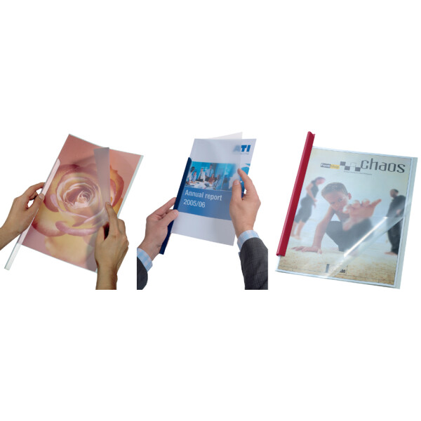 DURABLE Klemmschiene, DIN A4, Füllhöhe: 6-9 mm, transparent