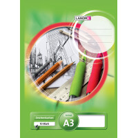LANDRÉ Zeichenkartonblock DIN A3, 190 g qm, 10 Blatt