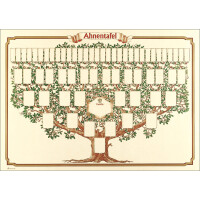 RNK Verlag Schmuck-Ahnentafel "Skizzierter...