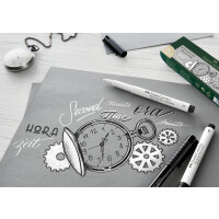 FABER-CASTELL Tuschestift PITT artist pen, weiß