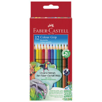 FABER-CASTELL Dreikant-Buntstifte Colour GRIP, 12er Etui