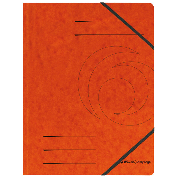 herlitz Eckspannermappe easyorga, A4, Karton, schwarz