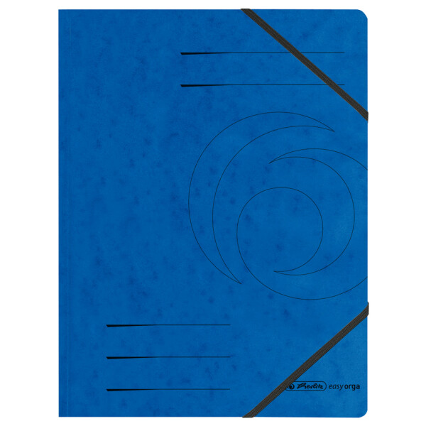 herlitz Eckspannermappe easyorga, A4, Karton, schwarz