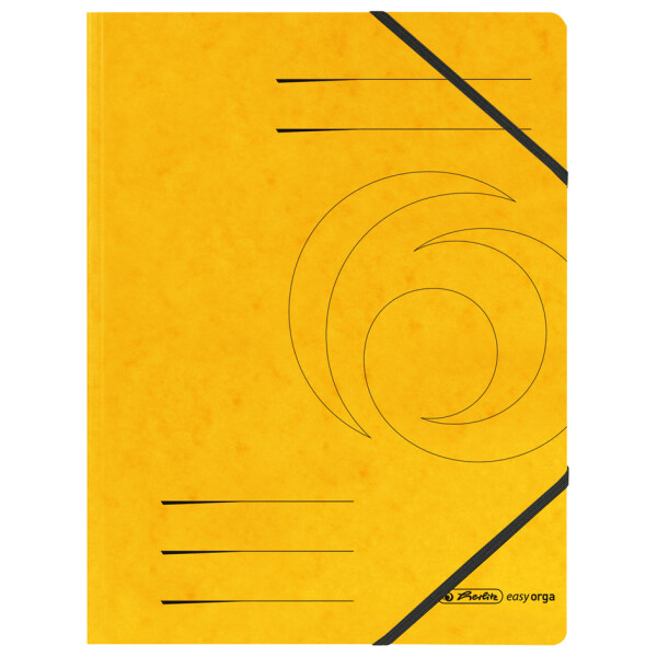 herlitz Eckspannermappe easyorga, A4, Karton, schwarz