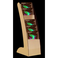 PAPERFLOW Prospektständer Courbo Slim, 6 Fächer